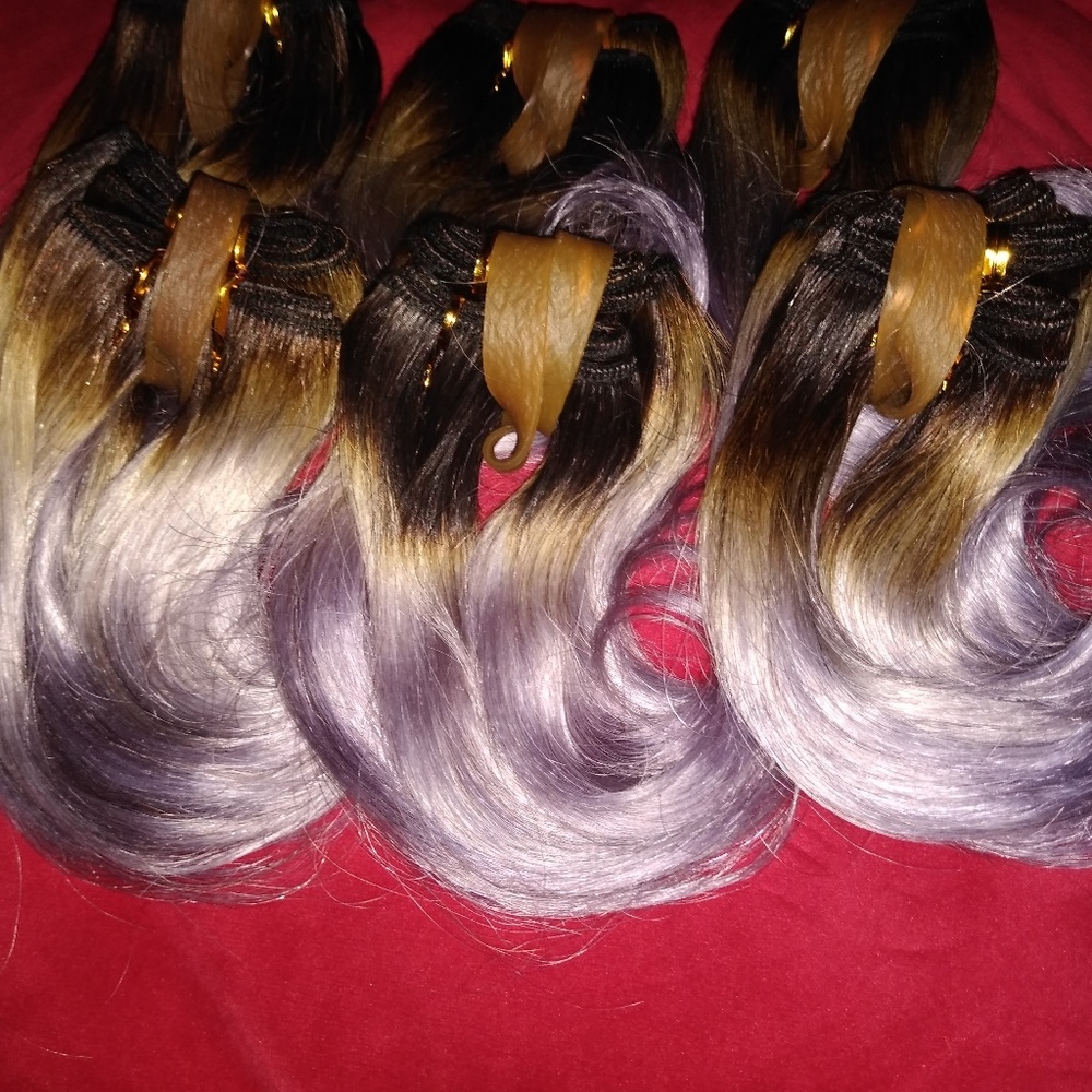 Brazilian human hair, short weave 6" inches